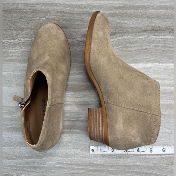 Lucky Brand Suede Brielley Side Zip Ankle Booties Womens Size 8 - Picture 6 of 12